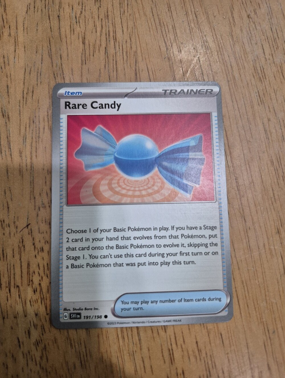 QTY 6 Rare Candy Pokémon Trainer Item Card